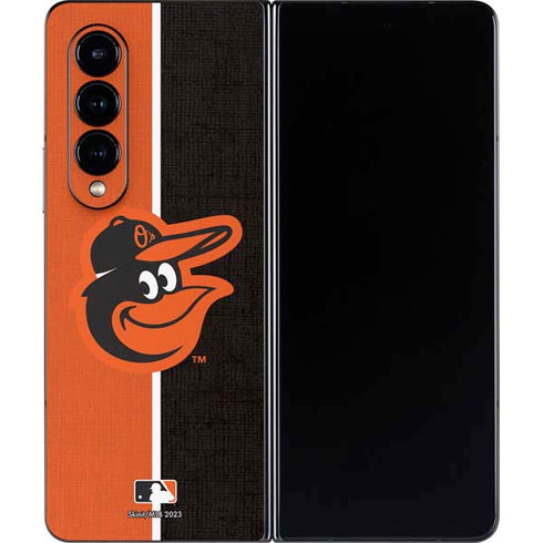 MLB Baltimore Orioles Split Galaxy Z Fold4 5G Skin