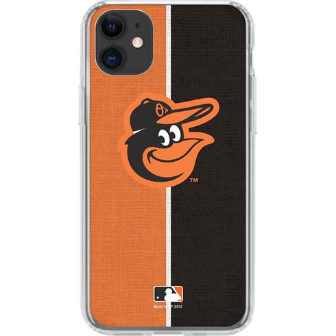 MLB Baltimore Orioles Split iPhone 11 Clear Case