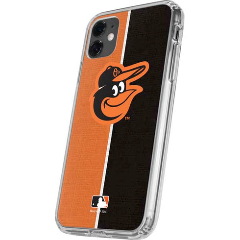 MLB Baltimore Orioles Split iPhone 11 Clear Case