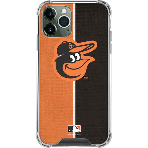MLB Baltimore Orioles Split iPhone 11 Pro Max Clear Case