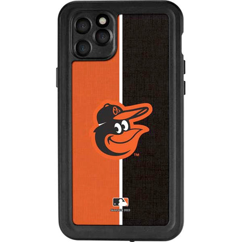 MLB Baltimore Orioles Split iPhone 11 Pro Max Waterproof Case