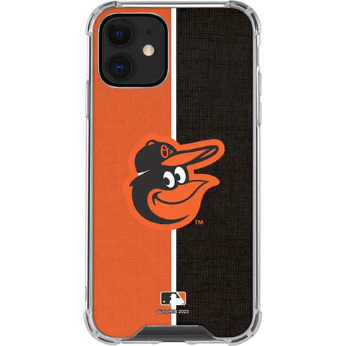 MLB Baltimore Orioles Split iPhone 12 Mini Clear Case