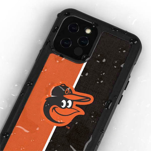 MLB Baltimore Orioles Split iPhone 12 Pro Waterproof Case