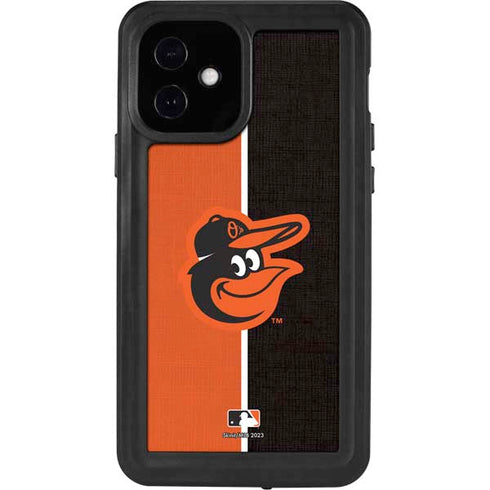 MLB Baltimore Orioles Split iPhone 12 Waterproof Case