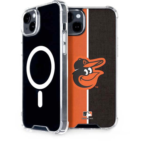 MLB Baltimore Orioles Split iPhone 15 MagSafe Case
