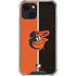 MLB Baltimore Orioles Split iPhone 15 Plus Clear Case
