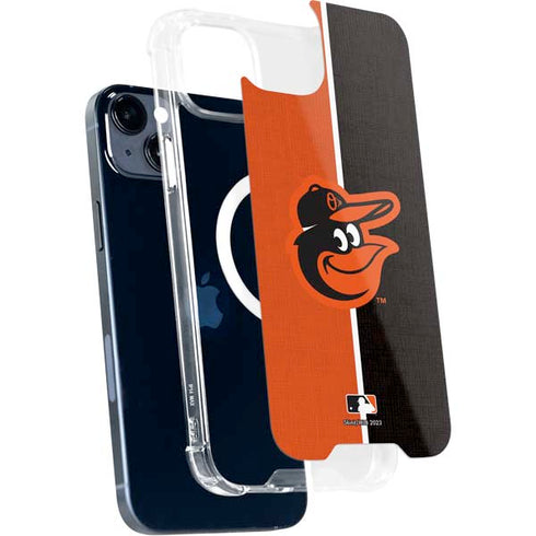 MLB Baltimore Orioles Split iPhone 14 Plus MagSafe Case