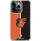 MLB Baltimore Orioles Split iPhone 15 Pro Clear Case