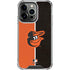 MLB Baltimore Orioles Split iPhone 15 Pro Clear Case
