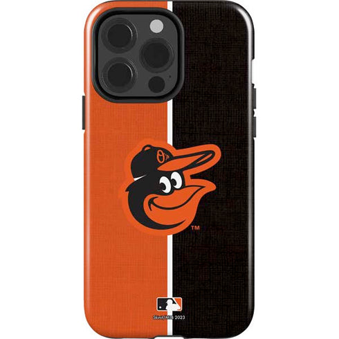 MLB Baltimore Orioles Split iPhone 15 Pro Impact Case