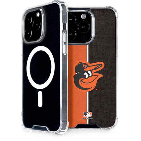 MLB Baltimore Orioles Split iPhone 15 Pro MagSafe Case