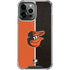 MLB Baltimore Orioles Split iPhone 14 Pro Max Clear Case