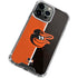 MLB Baltimore Orioles Split iPhone 14 Pro Max Clear Case