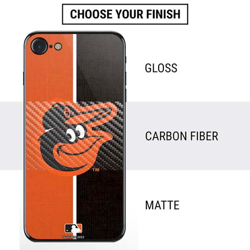MLB Baltimore Orioles Split iPhone SE (2nd & 3rd Gen) Skin