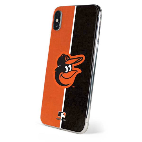 MLB Baltimore Orioles Split iPhone XS Skin