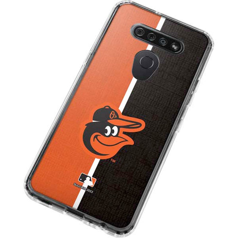 MLB Baltimore Orioles Split LG K51/Q51 Clear Case