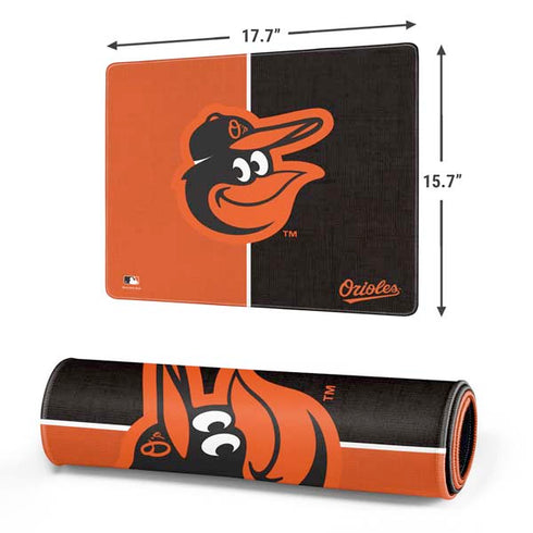 MLB Baltimore Orioles Split Gaming Mouse Pad