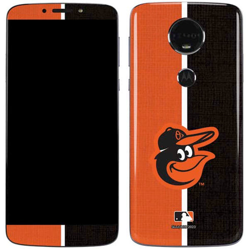 MLB Baltimore Orioles Split Moto E5 Plus Skin