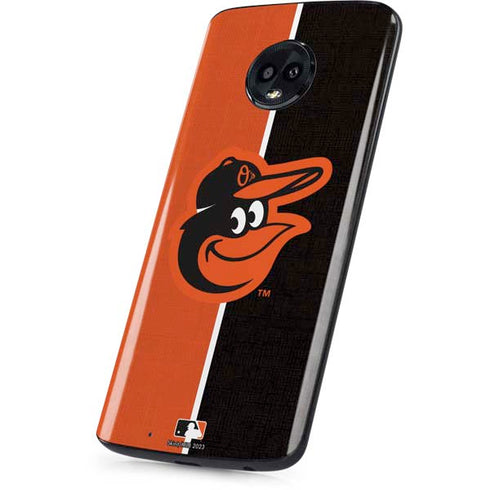 MLB Baltimore Orioles Split Moto G6 Skin