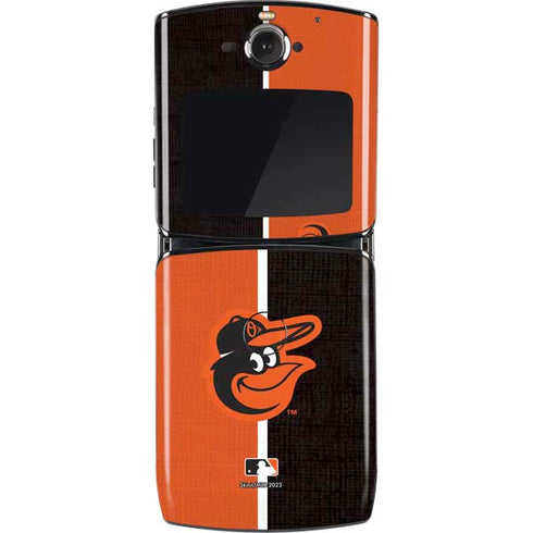 MLB Baltimore Orioles Split Motorola RAZR Skin