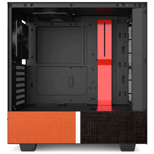 MLB Baltimore Orioles Split NZXT H510 Compact ATX Mid-Tower Case Skin