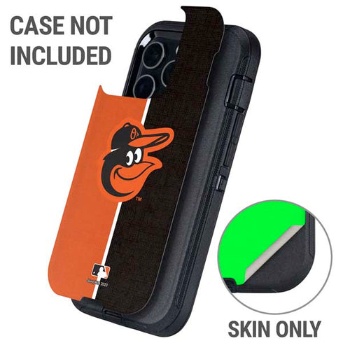 MLB Baltimore Orioles Split Otterbox Defender iPhone Skin