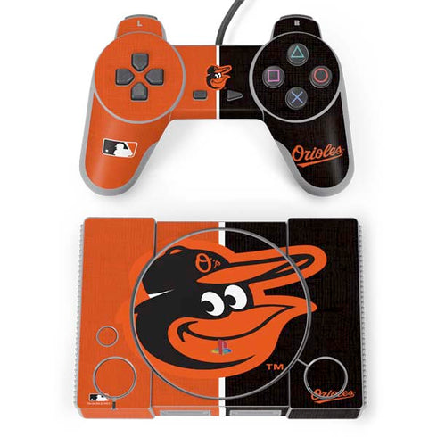 MLB Baltimore Orioles Split PlayStation Classic Bundle Skin