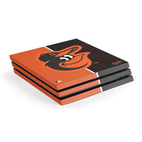 MLB Baltimore Orioles Split PS4 Pro Console Skin