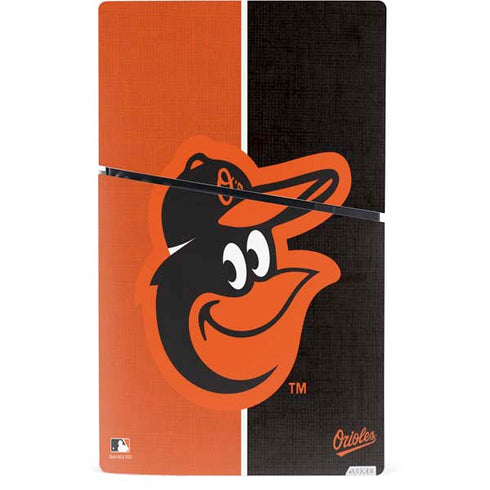 MLB Baltimore Orioles Split PS5 Slim Digital Edition Bundle Skin