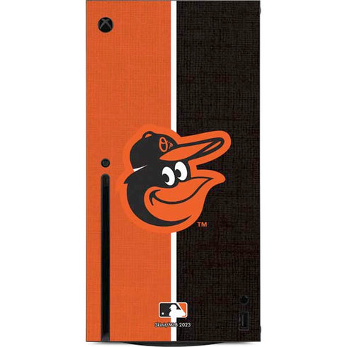 MLB Baltimore Orioles Split Xbox Series X Console Skin
