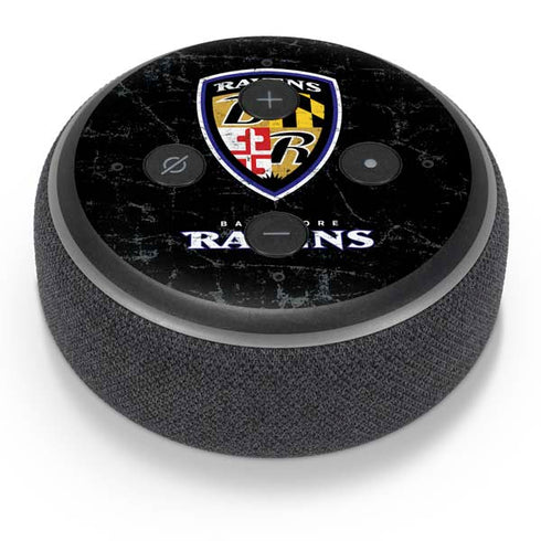 NFL Baltimore Ravens - Alternate Distressed Amazon Echo Dot Skin