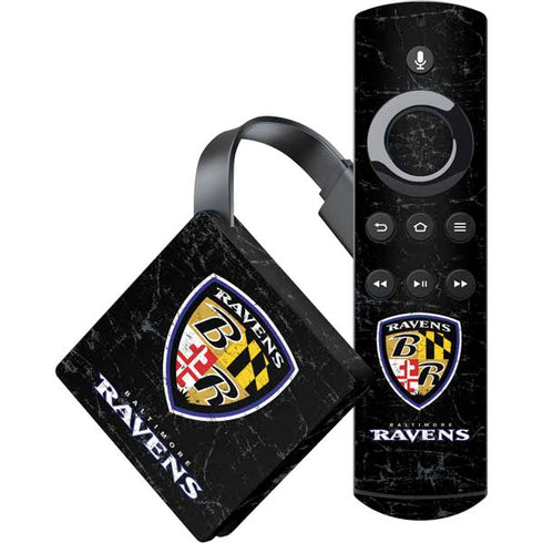 NFL Baltimore Ravens - Alternate Distressed Amazon Fire TV Skin