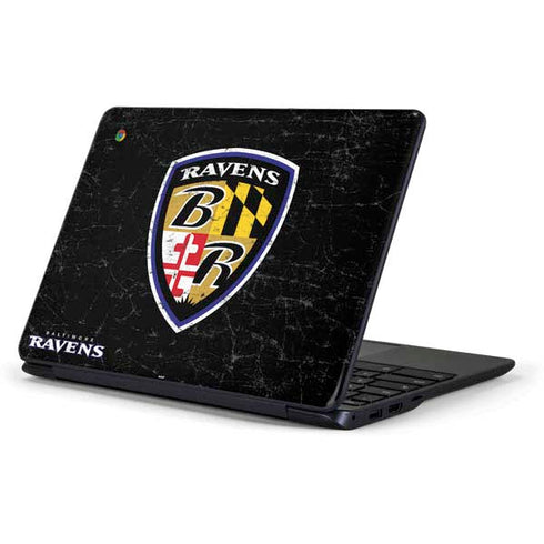 NFL Baltimore Ravens - Alternate Distressed Samsung Chromebook Skin