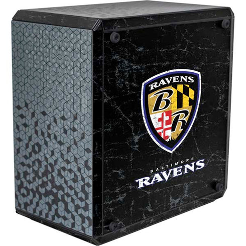 NFL Baltimore Ravens - Alternate Distressed Cooler Master MasterBox Q300L Mini Tower Skin