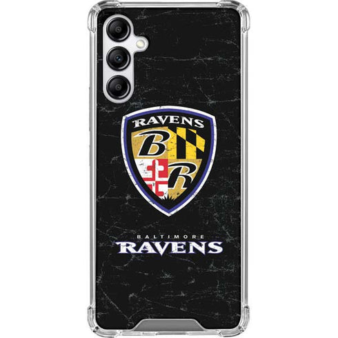 NFL Baltimore Ravens - Alternate Distressed Galaxy A14 5G Clear Case