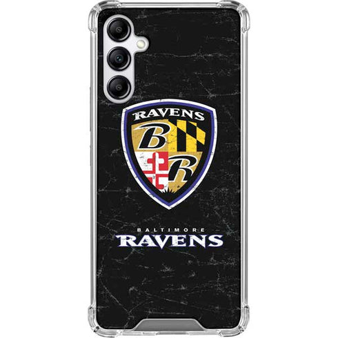 NFL Baltimore Ravens - Alternate Distressed Galaxy A15 5G Clear Case