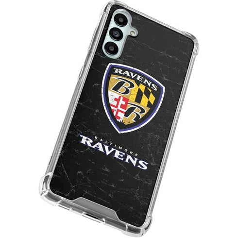 NFL Baltimore Ravens - Alternate Distressed Galaxy A15 5G Clear Case