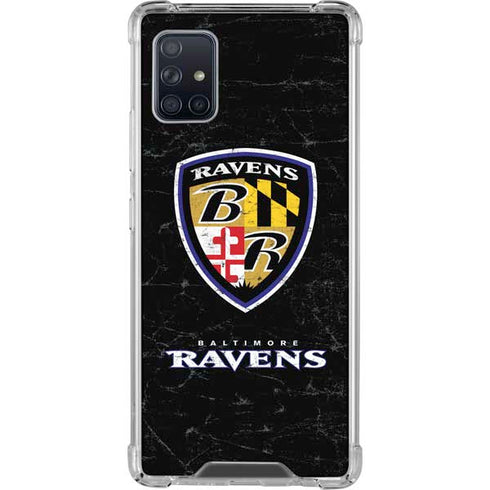 NFL Baltimore Ravens - Alternate Distressed Galaxy A51 5G Clear Case