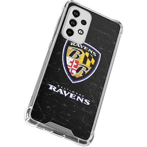 NFL Baltimore Ravens - Alternate Distressed Galaxy A53 5G Clear Case