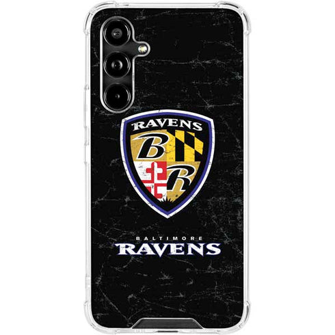 NFL Baltimore Ravens - Alternate Distressed Galaxy A54 5G Clear Case