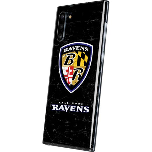 NFL Baltimore Ravens - Alternate Distressed Galaxy Note 10 Skin
