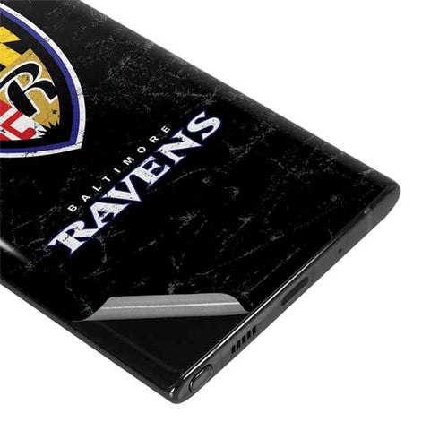 NFL Baltimore Ravens - Alternate Distressed Galaxy Note 10 Skin