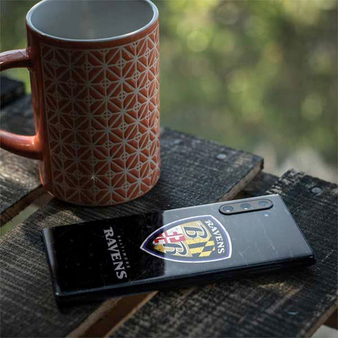NFL Baltimore Ravens - Alternate Distressed Galaxy Note 10 Skin