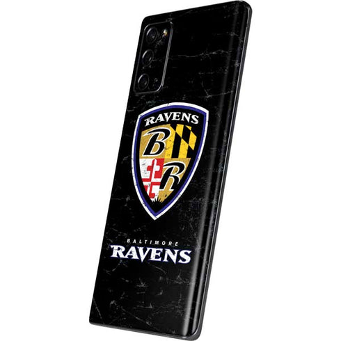 NFL Baltimore Ravens - Alternate Distressed Galaxy Note20 5G Skin