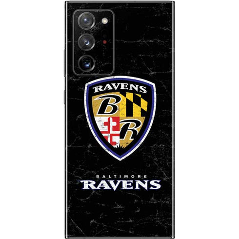 NFL Baltimore Ravens - Alternate Distressed Galaxy Note20 Ultra 5G Skin
