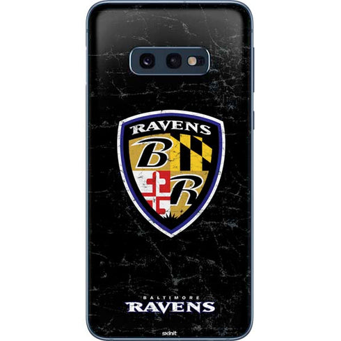 NFL Baltimore Ravens - Alternate Distressed Galaxy S10e Skin