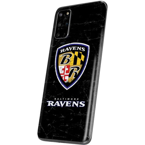 NFL Baltimore Ravens - Alternate Distressed Galaxy S20 Plus Skin