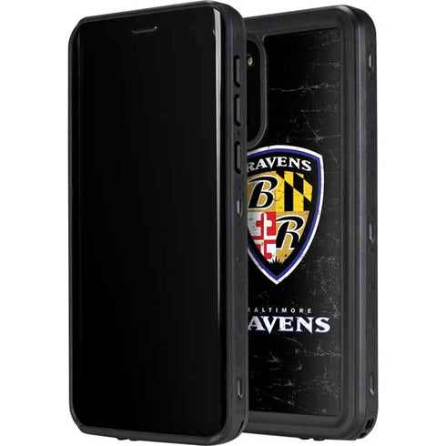 NFL Baltimore Ravens - Alternate Distressed Galaxy S20 Plus Waterproof Case