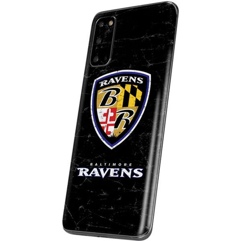 NFL Baltimore Ravens - Alternate Distressed Galaxy S20 Skin