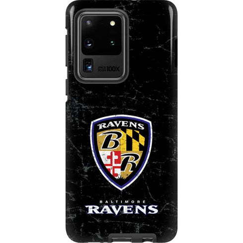 NFL Baltimore Ravens - Alternate Distressed Galaxy S20 Ultra 5G Pro Case